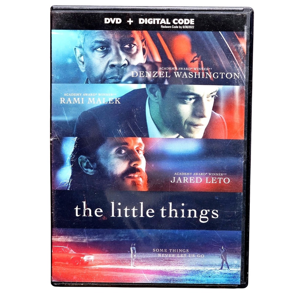 The Little Things DVD Crime Thriller Denzel Washington Malek Leto Excellent